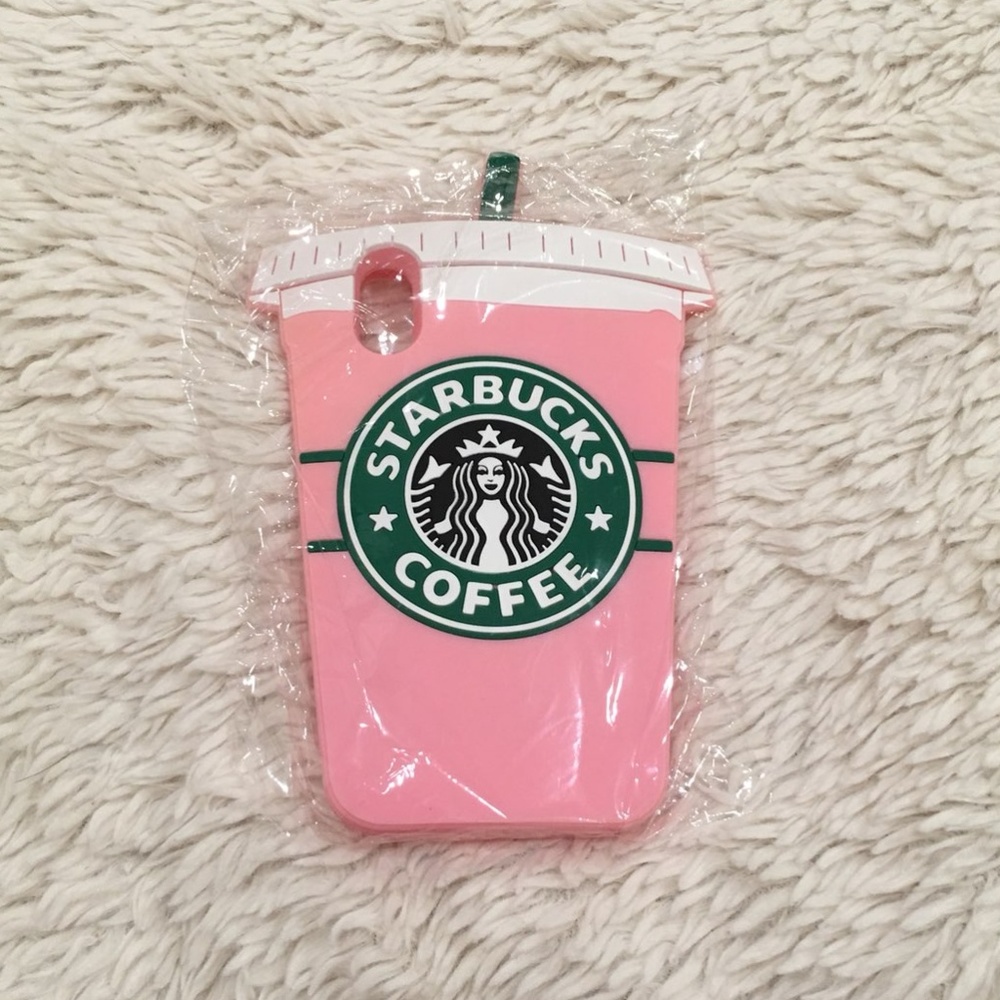 Pink Starbucks iPhone X case
